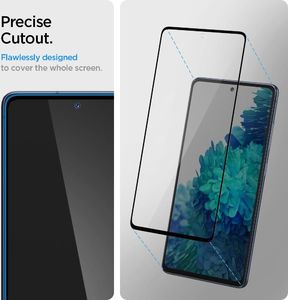 Spigen SZKŁO HARTOWANE SPIGEN GLASS FC GALAXY S20 FE BLACK 3