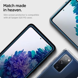 Spigen SZKŁO HARTOWANE SPIGEN GLASS FC GALAXY S20 FE BLACK 5