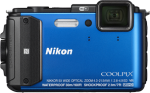 Aparat cyfrowy Nikon Coolpix AW130 Niebieski (VNA841E1) 1