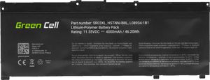 Bateria Green Cell Bateria Green Cell SR03XL do HP Omen 15 15-DC 17 17-CB 17-CB0006NW 17-CB0014NW Pavilion Gaming 17 17-CD 17-CD0014NW 4