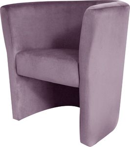 Galeriatrend Fotel Klubowy Plusz Pudrowy Róż Pub Dom Salon Klub 2