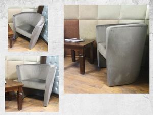 Galeriatrend Fotel Klubowy Plusz Ciemny Popiel Pub Dom Salon 3