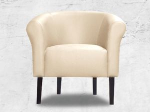 Galeriatrend Fotel klubowy Monaco Ekoskóra Beż Salon Pub Dom 2