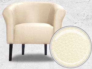 Galeriatrend Fotel klubowy Monaco Ekoskóra Beż Salon Pub Dom 4