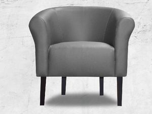 Galeriatrend Fotel klubowy Monaco Ekoskóra Szary Salon Pub Dom 2