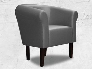 Galeriatrend Fotel klubowy Monaco Ekoskóra Szary Salon Pub Dom 3