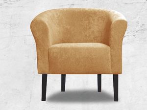 Galeriatrend Fotel klubowy Monaco Mikrowelur Miodowy Salon Dom 2