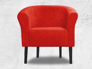 Galeriatrend Fotel klubowy Monaco Mikrowelur Czerwony Salon Dom 2