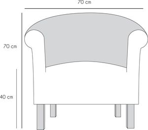 Galeriatrend Fotel Klubowy Monaco Sawana Brąz Salon Pub Klub 6