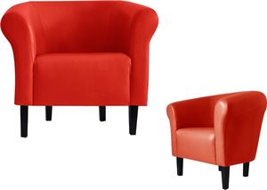 Galeriatrend Fotel klubowy Monaco 2 klub salon pub dom Czerwony 3