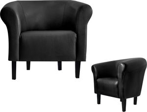 Galeriatrend Fotel klubowy Monaco 2 klub salon pub dom Czarny 3