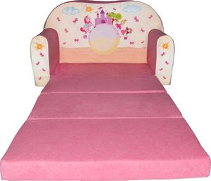 Galeriatrend Sofa kanapa dla dzieci rozkładana Różowy Zamek 2