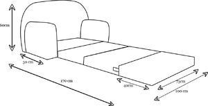 Galeriatrend Sofa kanapa dla dzieci rozkładana Różowy Zamek 4