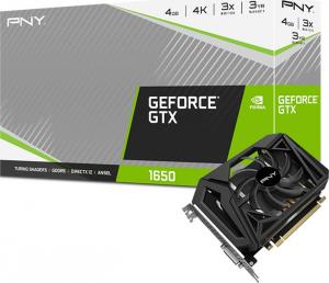 Karta graficzna PNY GeForce GTX 1650 Single Fan 4GB GDDR6 (VCG16504D6SFMPB) 1