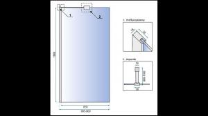Rea Ścianka prysznicowa Rea Aero N 90 Transparent (REA-K7553) 2