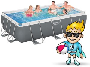 Bestway Basen stelażowy Power Steel 404x201cm 16w1 (56441) 2