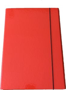 ADELANTE Teczka na gumkę A4 2cm tekturowa czerwona 1