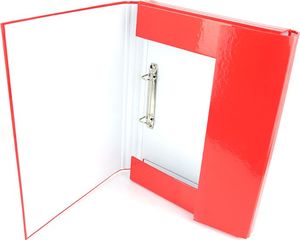 ADELANTE Teczka z gumką A4 4cm skrzydłowa z ringami czerwona 2