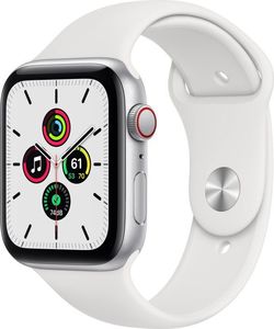 Smartwatch Apple Watch SE GPS + Cellular 44mm Silver Alu White Sport Biały  (MYEV2FD/A) 1