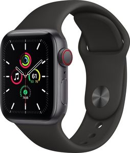 Smartwatch Apple Watch SE GPS + Cellular 40mm Gray Alu Black Sport Czarny  (MYEK2FD/A) 1