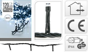 Lampki choinkowe 120 LED białe zimne 2
