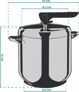 Gorgel Szybkowar manualny Garnek ciśnieniowy PREMIUM 4 L 7