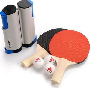 Meteor Zestaw do tenisa stołowego Rollnet 2 rakietki+3 piłeczki+siatka 2