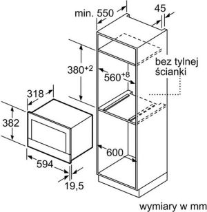 Kuchenka mikrofalowa Bosch BFL634GB1 5