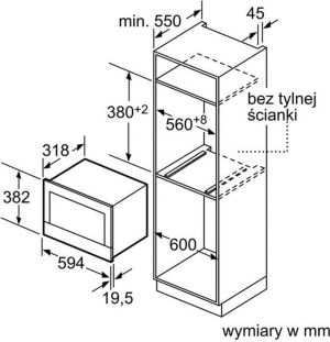 Kuchenka mikrofalowa Bosch BFL634GS1 5