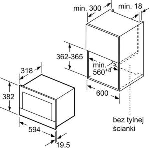 Kuchenka mikrofalowa Bosch BFL634GW1 7