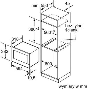 Kuchenka mikrofalowa Bosch BFR634GS1 5