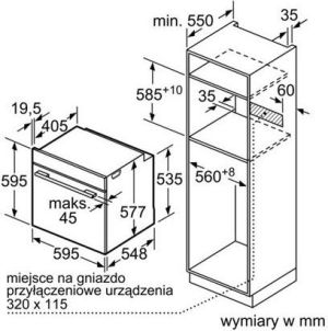 Piekarnik Bosch HBG634BS1 3