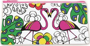 Piórnik Aladine do pokolorowania Flamingi 2