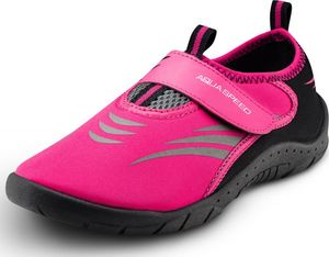 Aqua-Speed Buty do pływania Obuwie na basen różowo-czarne Rozmiar 38 3