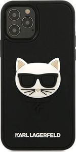 Karl Lagerfeld Etui Karl Lagerfeld Rubber Choupette HardCase 3D do iPhone 12 / iPhone 12 Pro czarne 3