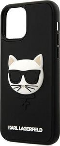 Karl Lagerfeld Etui Karl Lagerfeld Rubber Choupette HardCase 3D do iPhone 12 / iPhone 12 Pro czarne 6