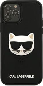 Karl Lagerfeld Etui Karl Lagerfeld Rubber Choupette HardCase 3D do iPhone 12 Pro Max czarne 3