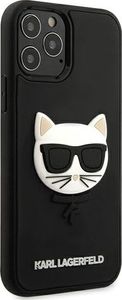 Karl Lagerfeld Etui Karl Lagerfeld Rubber Choupette HardCase 3D do iPhone 12 Pro Max czarne 4