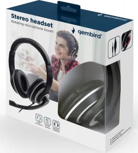 Słuchawki Gembird Czarne (MHS-03-BKWT) 5