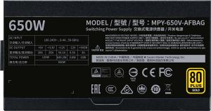 Zasilacz Cooler Master V650 Gold V2 650W (MPY-650V-AFBAG) 8