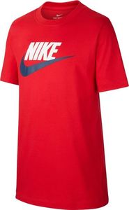 Nike Koszulka dziecięca B NSW TEE FUTURA ICON TD Czerwony XL (158-170cm) 1