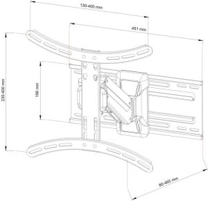 Art Uchwyt ścienny AR-71 23'' - 55'' 6