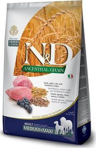 Farmina FARMINA N&D ANCESTRAL GRAIN DOG LAMB, SPELT, OATS & BLUEBERRY ADULT MEDIUM & MAXI - sucha karma dla psa - 12kg 1