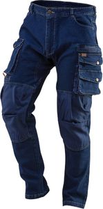 Neo Spodnie robocze (Spodnie robocze DENIM, wzmocnienia na kolanach, rozmiar L) 1