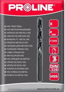 Wiertło Pro-Line WIERTŁO DO MET HSS DIN338 SZLIF.KR. 5.5MM SZT.1 PUD. PROLINE 1