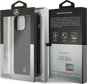 Mercedes Mercedes MEHCP12LRCABK iPhone 12 Pro Max 6,7" czarny/black carbon hardcase Dynamic Line 9