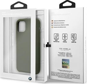 BMW Etui BMW BMHCN58SILMG iPhone 11 Pro zielony/midnight green hardcase Silicone Signature 7