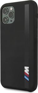 BMW Etui BMW BMHCN65SITLBK iPhone 11 Pro Max czarny/black hardcase Silicone Vertical Stripe 2