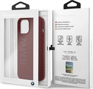 BMW Etui BMW BMHCP12LSLBLRE iPhone 12 Pro Max 6,7" czerwony/red hardcase Silicone Signature Logo 8