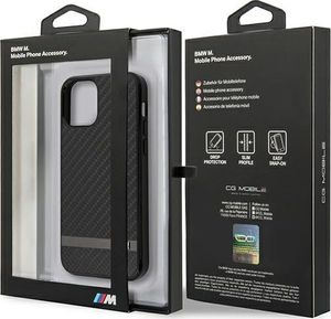 BMW Etui BMW BMHCP12SASCFBK iPhone 12 mini 5,4" czarny/black hardcase M Collection Carbon 5